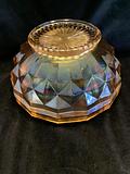 Crown Crystal Glass Heavy Diamonds Salad Bowl